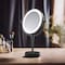 Kibi Circular LED Free Standing Magnifying Make Up Mirror - Matte Black KMM104MB - alternate 2